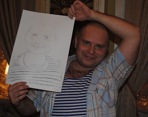 корпоратив с шаржистом