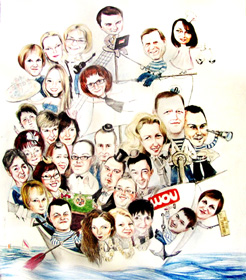 коллективный шарж